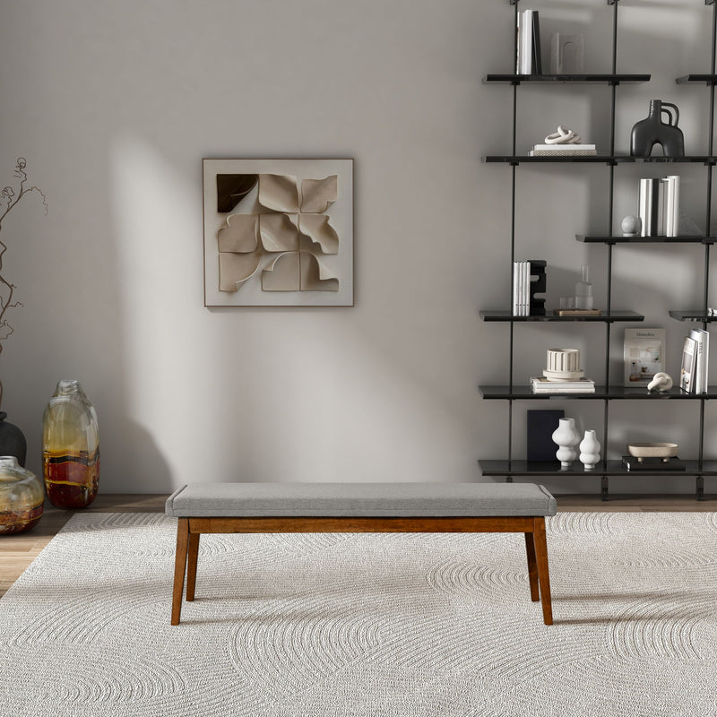 Warren - Bench - Brown / Light Gray
