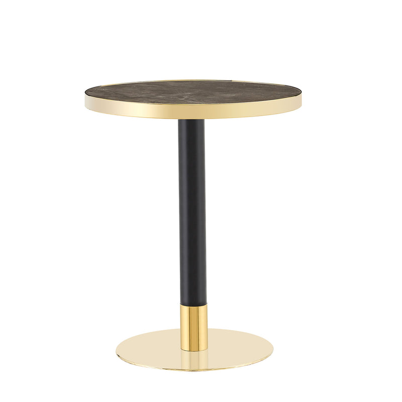Round Table For Kitchen - Black / Gray / Gold