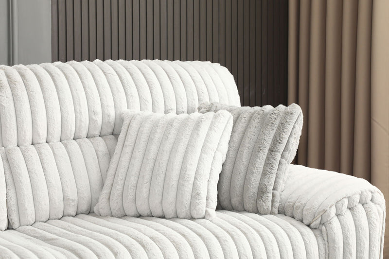 Jaya - Power Motion Sofa With Sleeper & USB Port - Light Gray