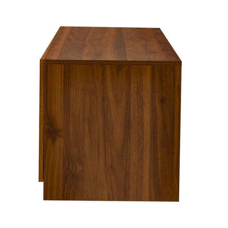 TV Stand, Media Console With Adjustable Shelves - Walnut