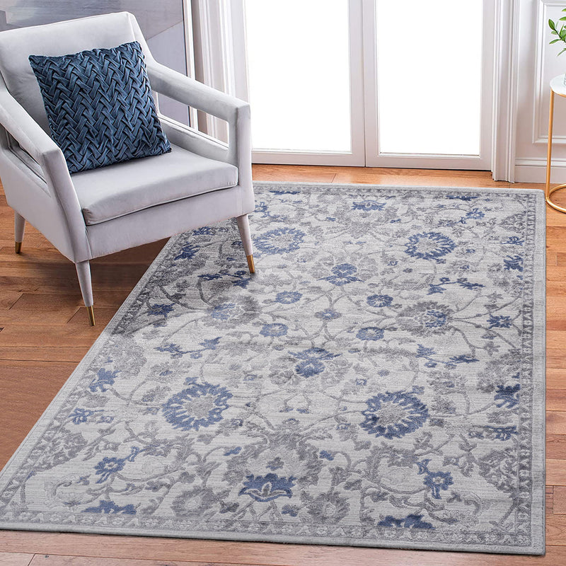 Marfi - 8' X 10' Oriental Area Rug - Blue