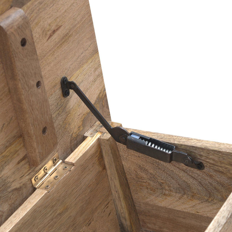 Lid Up Storage Bench - Oak