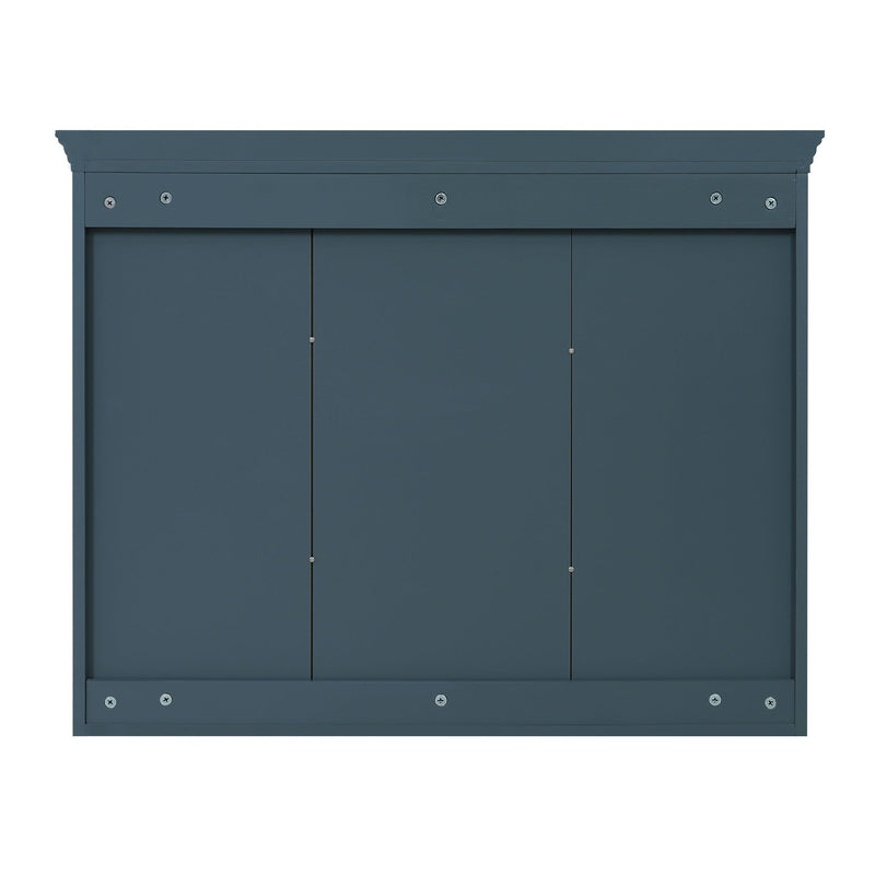 Wall Mount Mirror Cabinet With Adjustable Shelves, Soft Closing Hinges