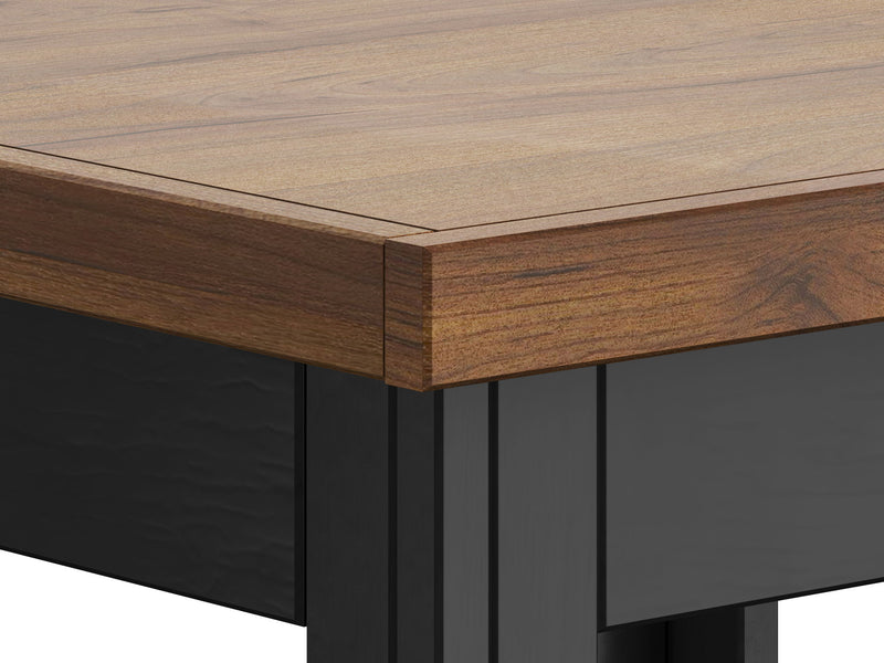 Essex - Side Table - Black / Whiskey