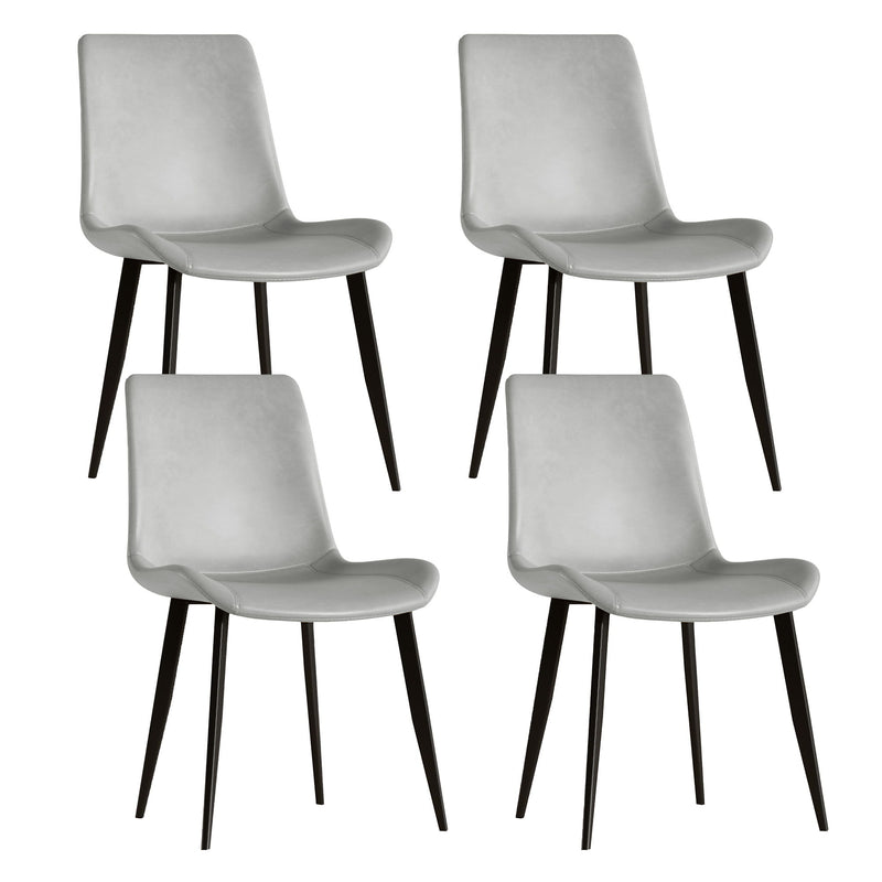 Modern Dining Chair With Carbon Steel Legs