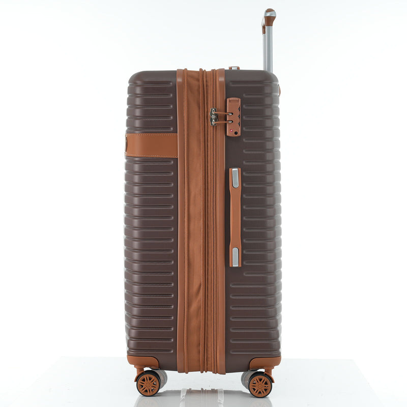 4 Piece Luggage Suitcase Set, Hard Shell Lightweight Expandable Travel Luggage With 4 Packing Cubes