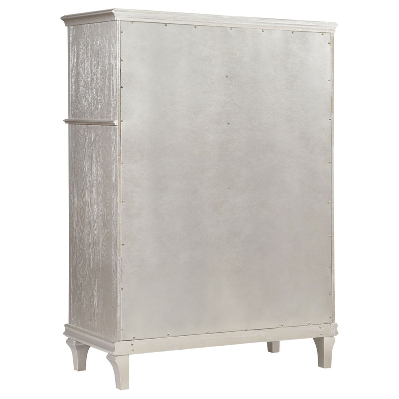 Katerina - 5 Drawer Chest With Hidden Drawer - Oak