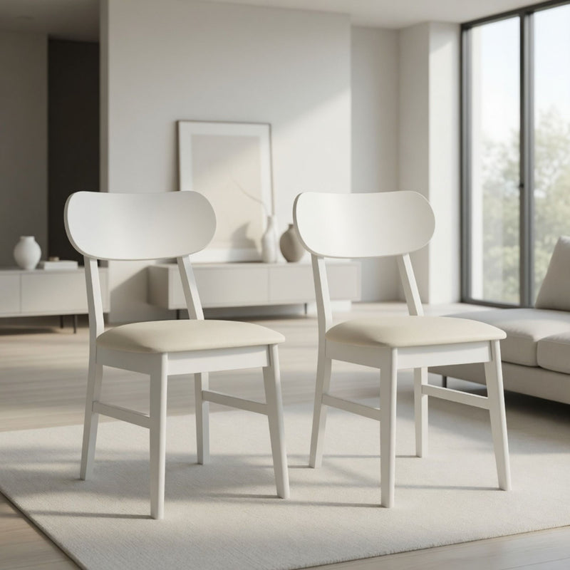Dining Chairs (Set of 2) - White