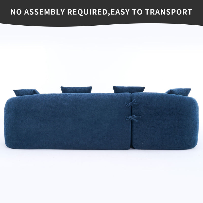 Combined Sofa With 4 Pillows