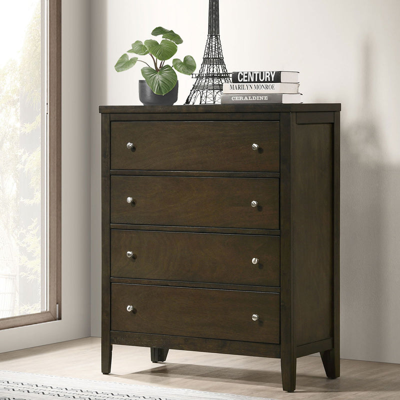 Clement - 4 Drawer Chest Of Drawers - Espresso