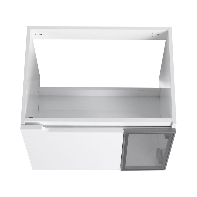 Wall Mounted Bathroom Vanity With Sink, 2 Soft Close Doors, Cabinet & Half Door