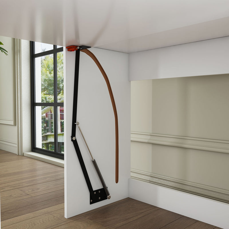 Extendable Dining Table With Power Socket, Lockable Casters, Storage Cabinet