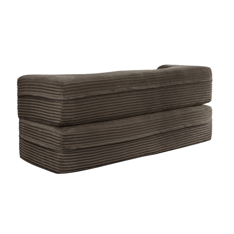 Floor Convertible Sleeper Sofa Bed With 2 Pillows