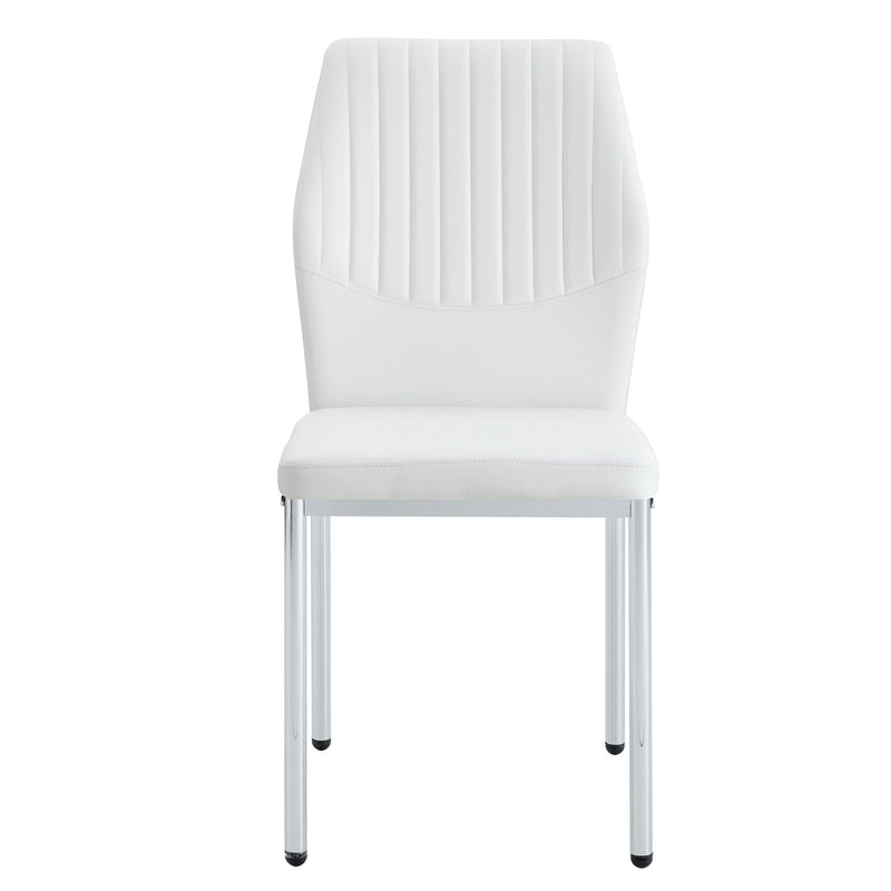 Luxury Simple High Resilience Dining Chair With Metal Legs