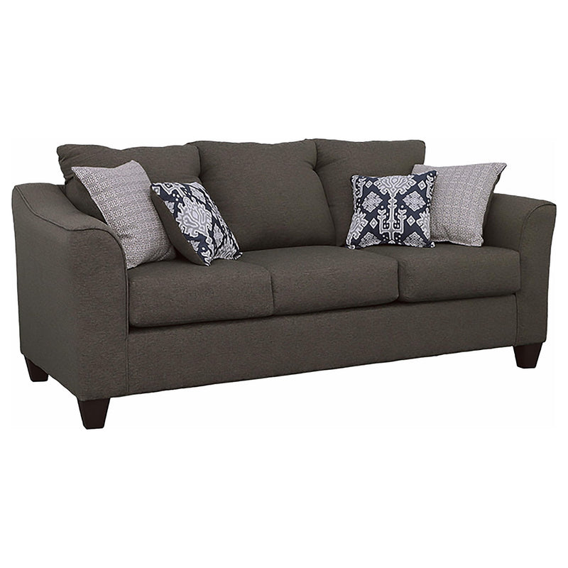 Ralston - Sofa With Accent Pillows - Gray