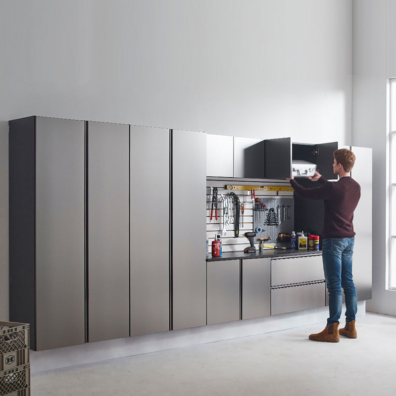 Nova Series - Wall Mounted Utility Storage Garage Cabinet - Dark Gray