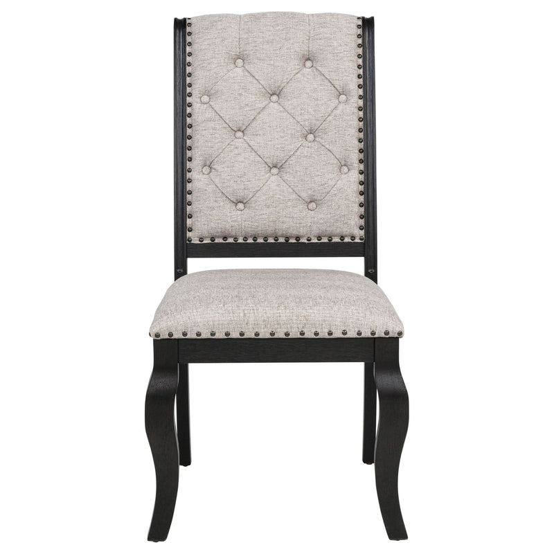 Kinzler - Side Chairs (Set of 2) - Tan / Black