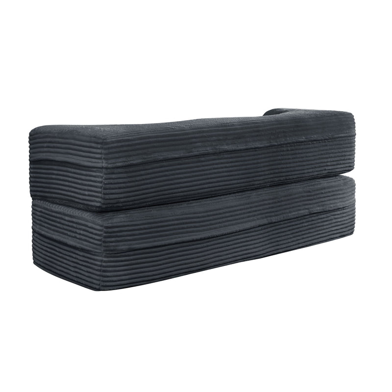 Floor Convertible Sleeper Sofa Bed With 2 Pillows