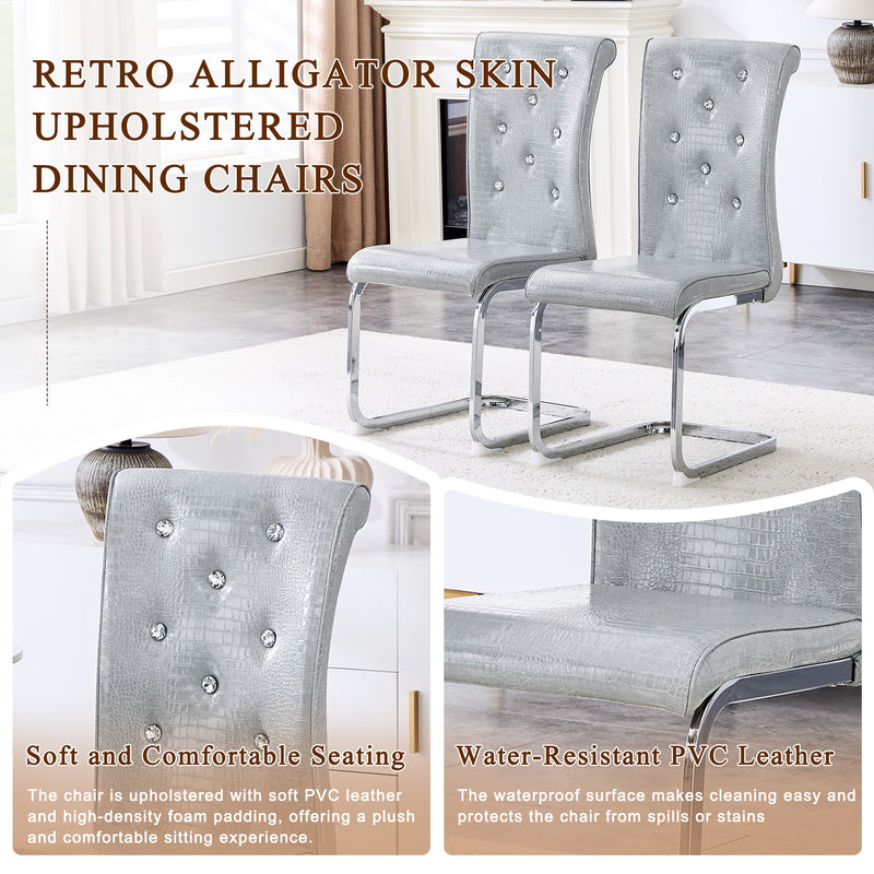 Elegant Design Upholstered Dining Chairs