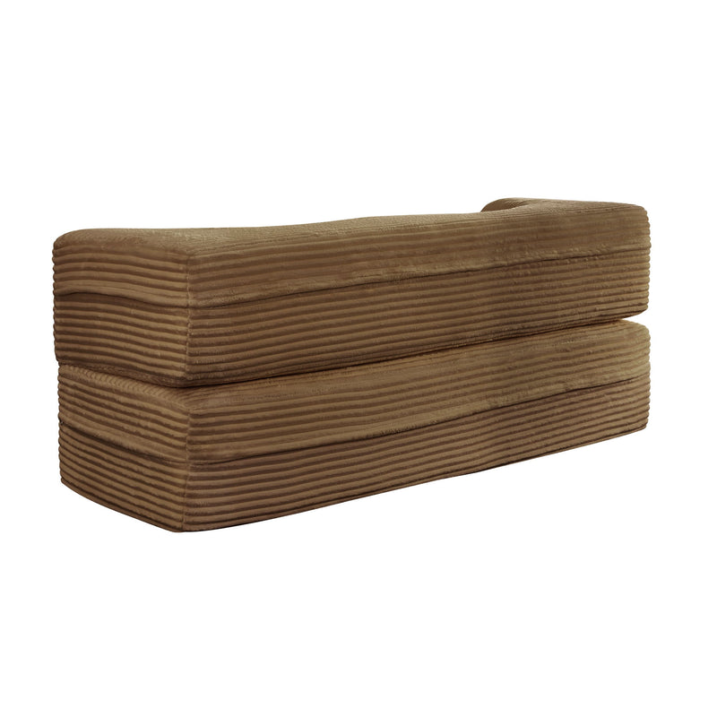 Floor Convertible Sleeper Sofa Bed With 2 Pillows
