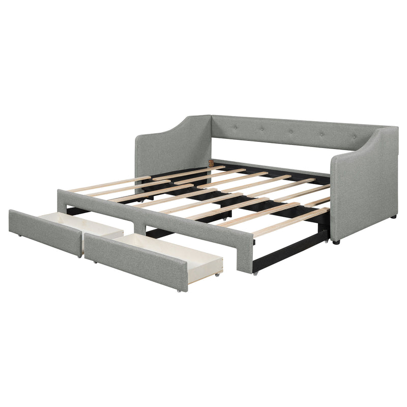 Upholstered Daybed With 2 Drawers