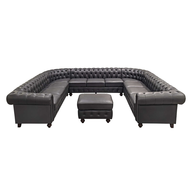 Chesterfield Vintage Style U - Shape Sectional