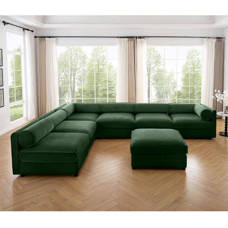 Modern Modular Sectional Sofa With Storag, Contemporary Cylindrical Design