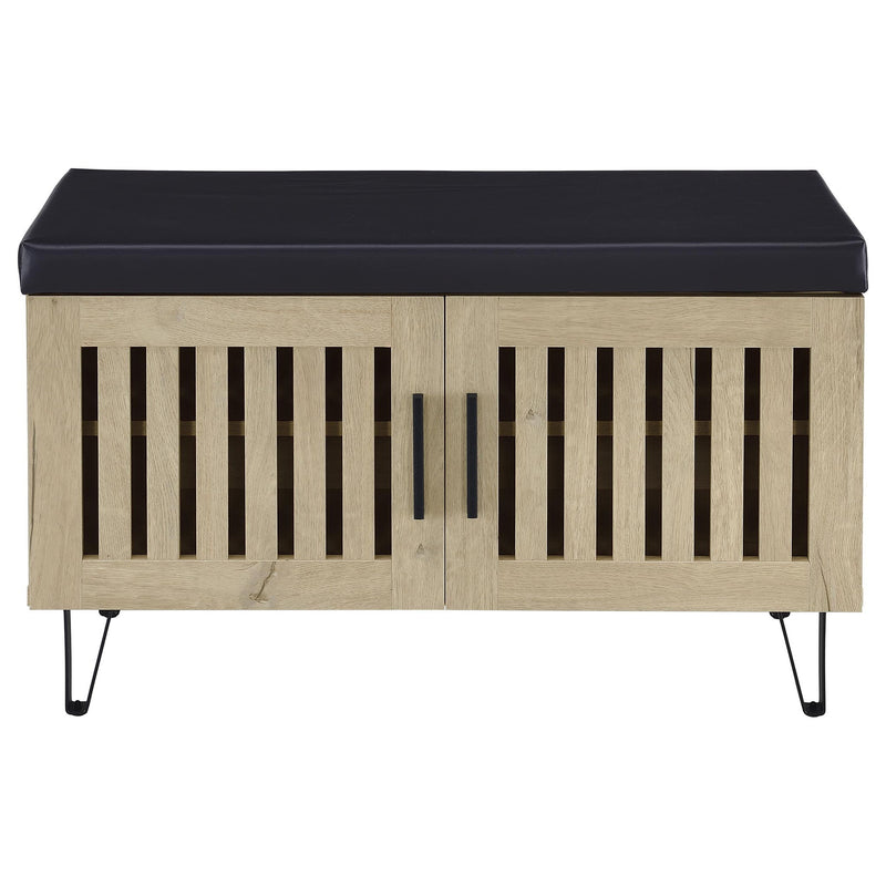 Clackamas - 2 Door Storage Bench With Padded Seat