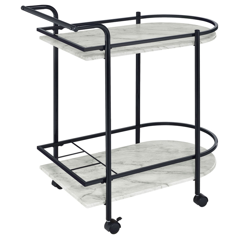 Serving Cart With Wine Rack