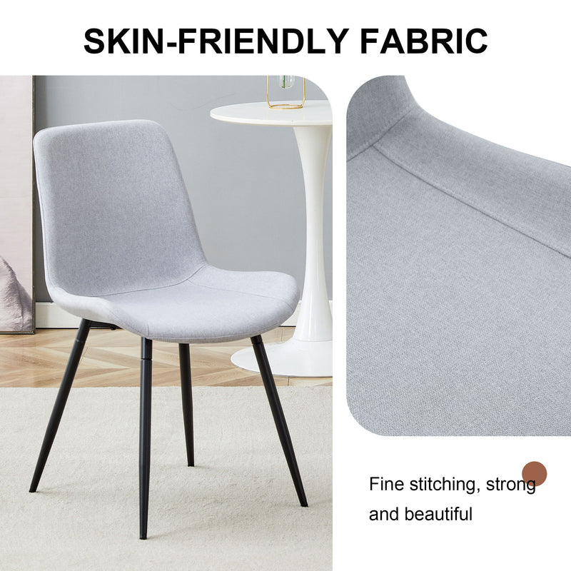 Modern Medieval Style Restaurant Cushioned Chairs With Suede Backrests