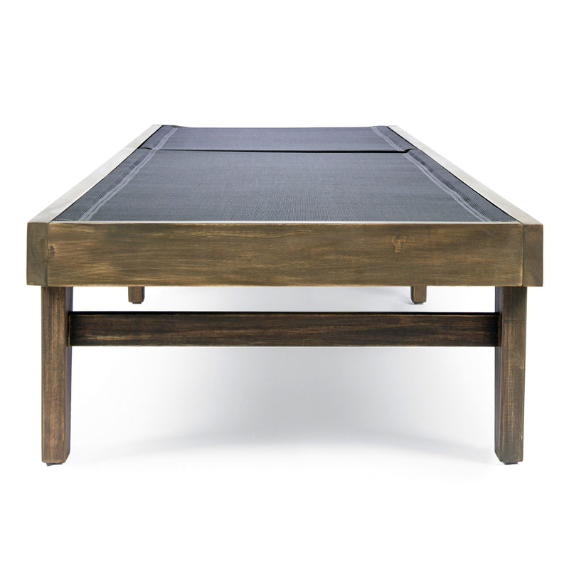Summerland Chaise Lounge Dark Mesh Outdoor Seating - Dark Gray