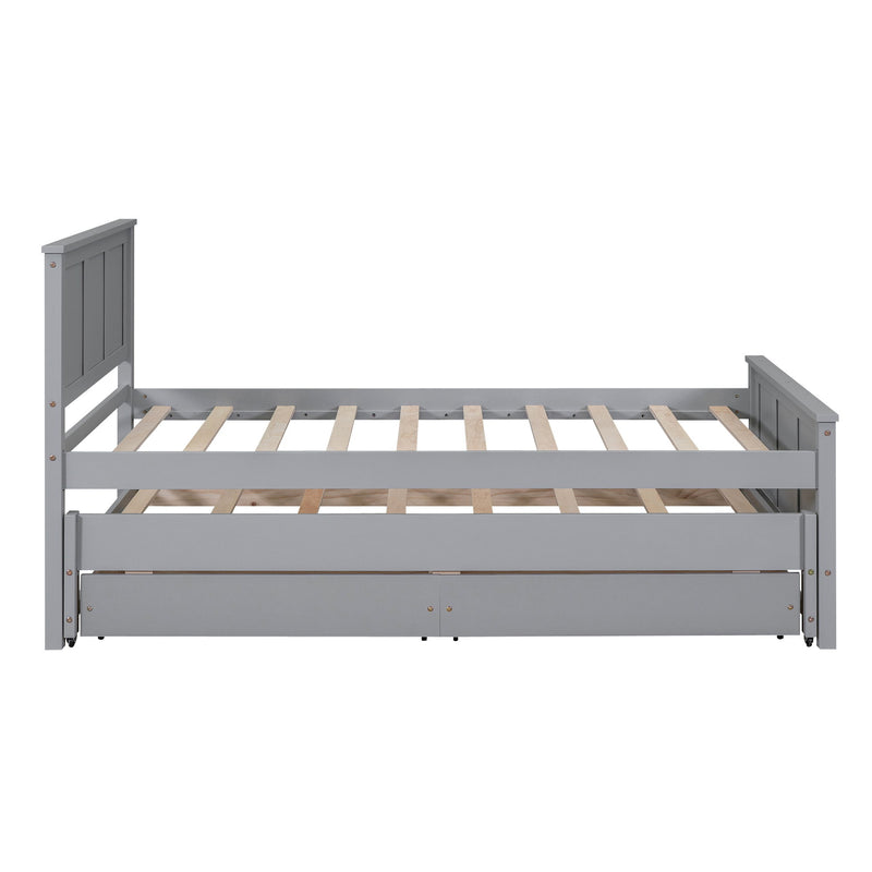 Platform Bed With Trundle And Drawers