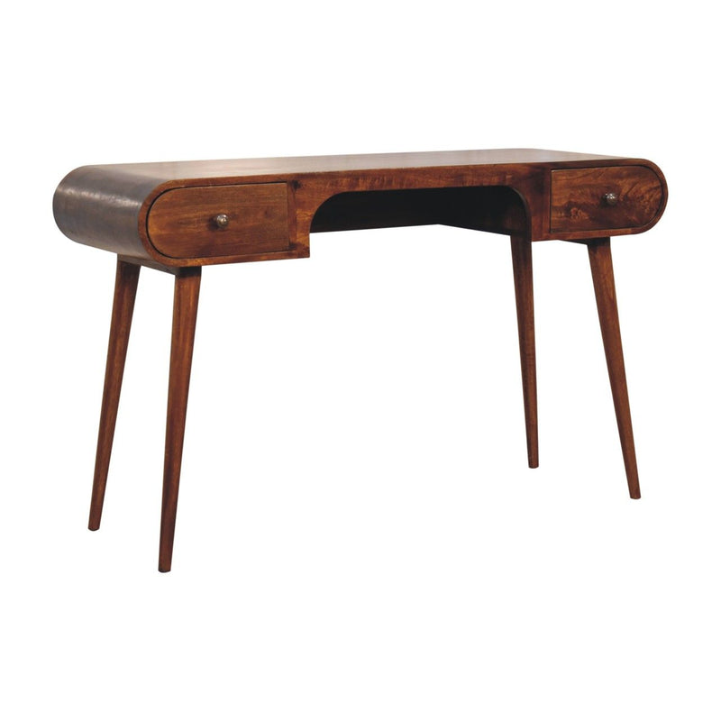 London - Arch Writing Desk - Dark Brown