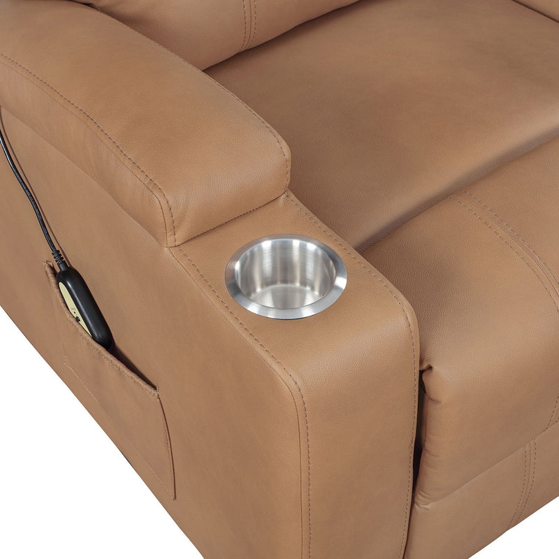 Macklin - Power Lift Massage Recliner With Heat And Dual Cupholders