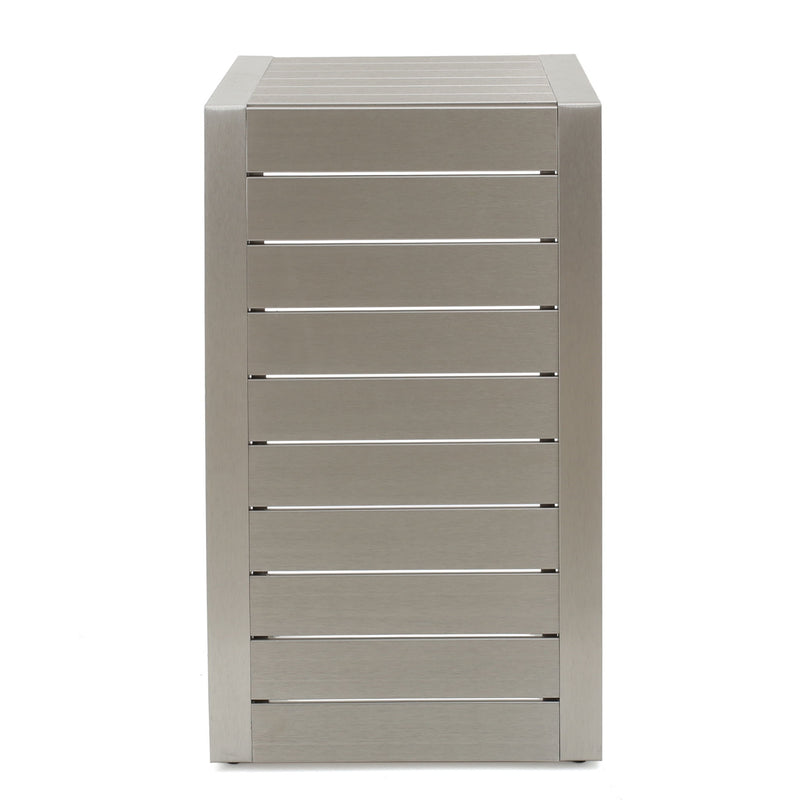 Aluminum Outdoor C - Shaped Side Table For Patio