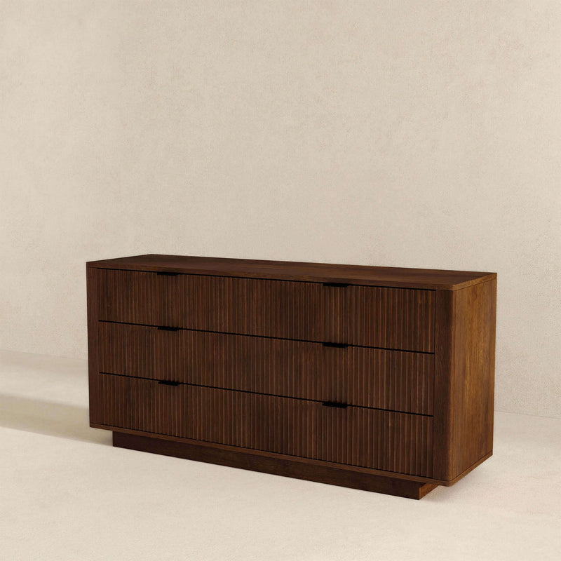 Lola - Dresser With 6 Drawers - Dark Brown