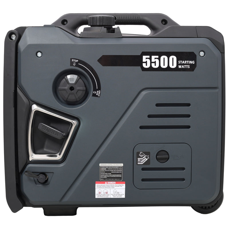 Super Quiet Inverter Generator 5.5Kw Portable Dual Fuel Electric & Remote Start Aluminium