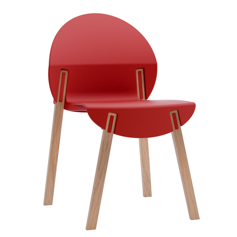 4 Piece Set Of Single Chairs, Traditional Elements With Round Table