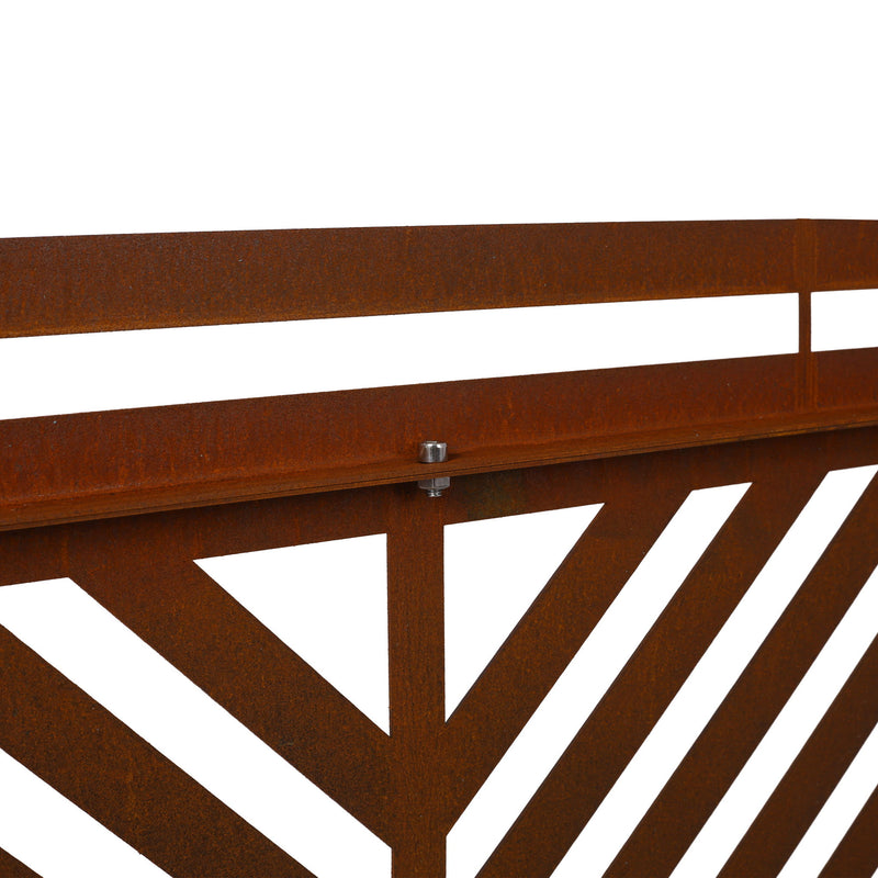 Freestanding Outdoor & Indoor Freestanding Metal Privacy Screen