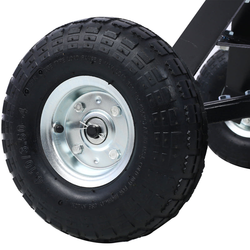 Heavy Duty Trailer Dolly With Pneumatic Tires, 600 Lb. Capacity Steel