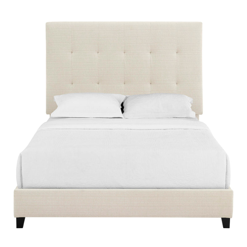 Tufted Upholstered Headboard Platform Bed