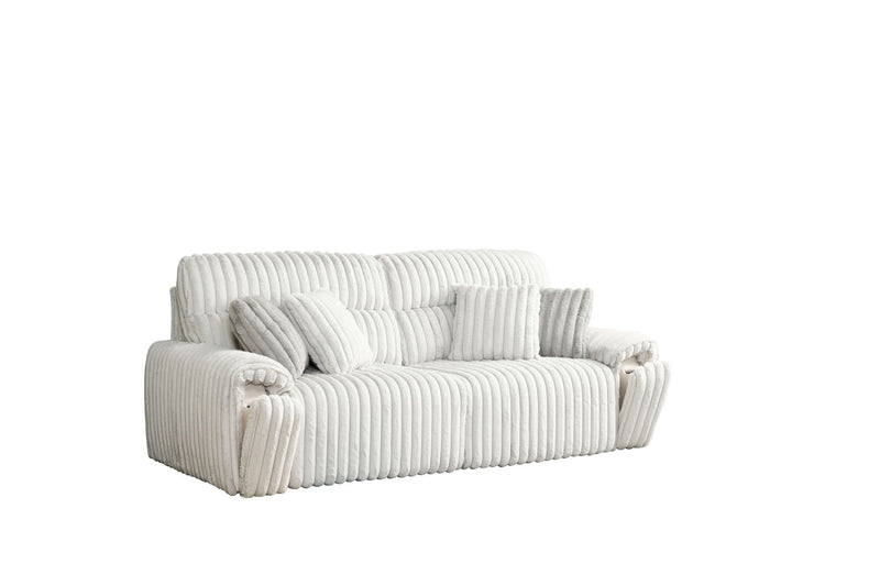 Jaya - Power Motion Sofa With Sleeper & USB Port - Light Gray