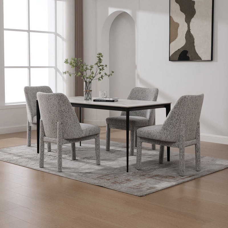 Wide Minimalist Dining Chair