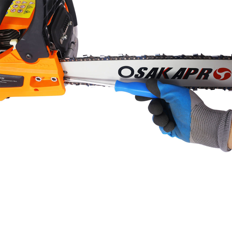 High Performance 22" 58Cc Gasoline Chainsaw For Trees And Wood Cutting Epa Compliant - Orange
