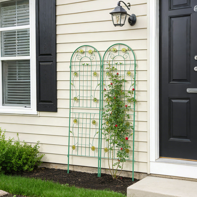 Metal Garden Trellis Rustproof Trellis For Climbing Plant Outdoor Flower Support