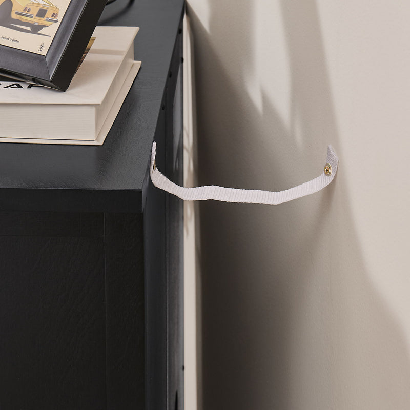 Floor Cabinet With Doors & Adjustable Shelf, Storage Cabinet For Entryway