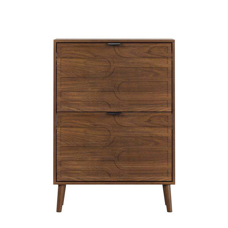 Medieval - Independent Shoe Cabinet With 2 Flip Drawers