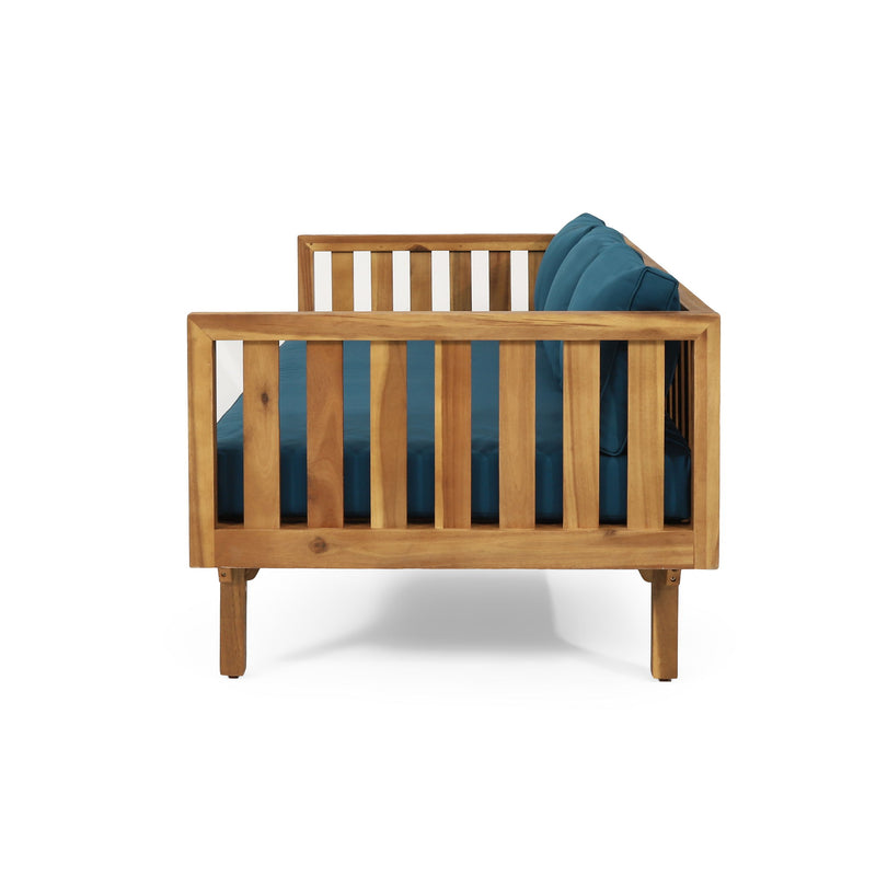 Claremont - 3 Seater Daybed Teak Acacia Wood Water Resistant Cushions