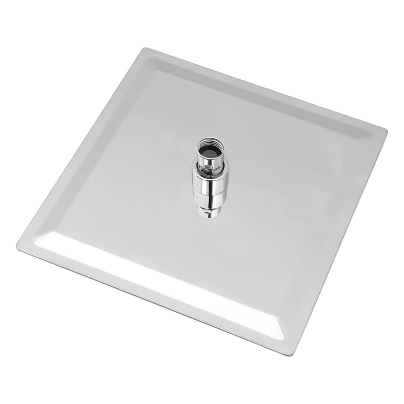 10" Square Rainfall Shower Head, Wall / Ceiling Mounted, Stainless Steel - Chrome