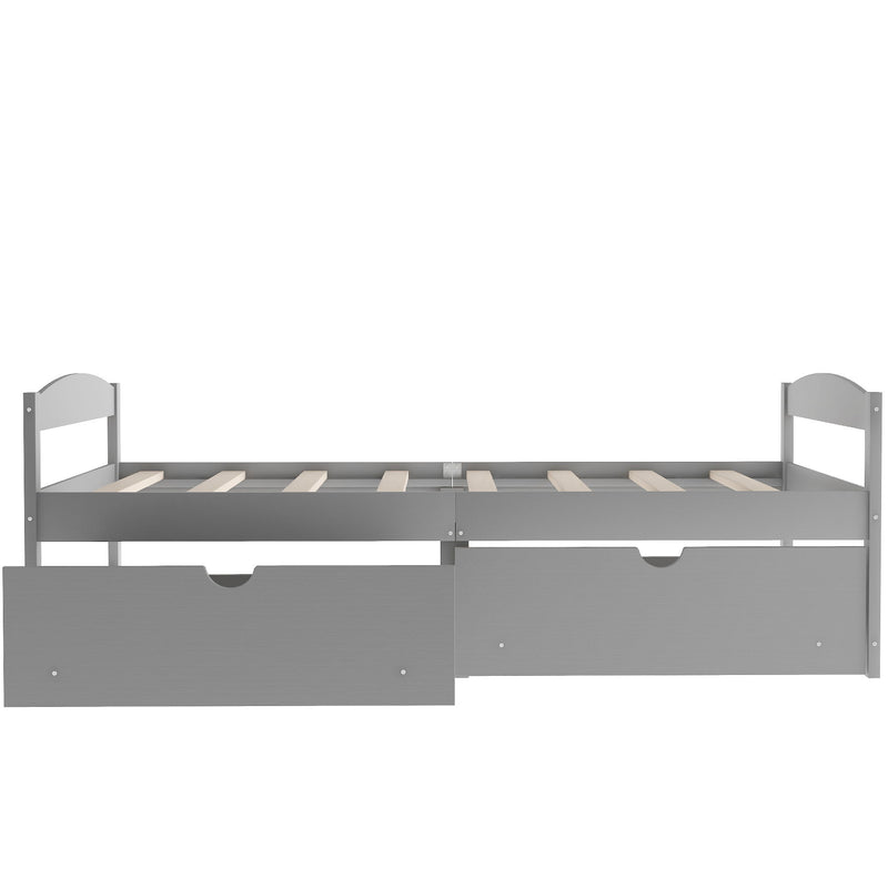 Platform Bed With 2 Drawers